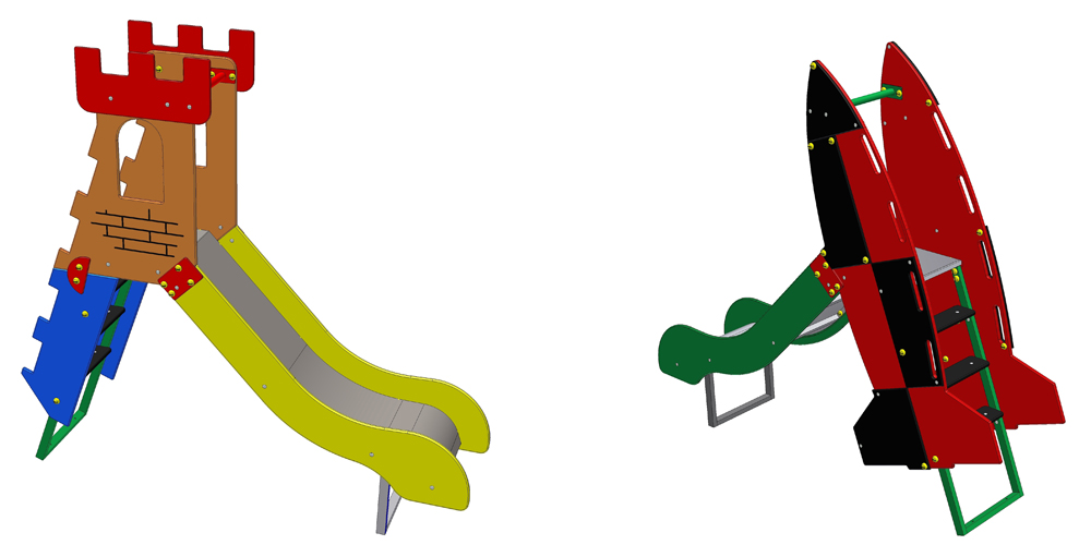 Башня средняя и Ракета средняя